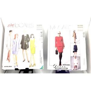 NEW 2 McCall's Women's Dress Sewing Patterns Office Suit Wear Sizes 14 16 18